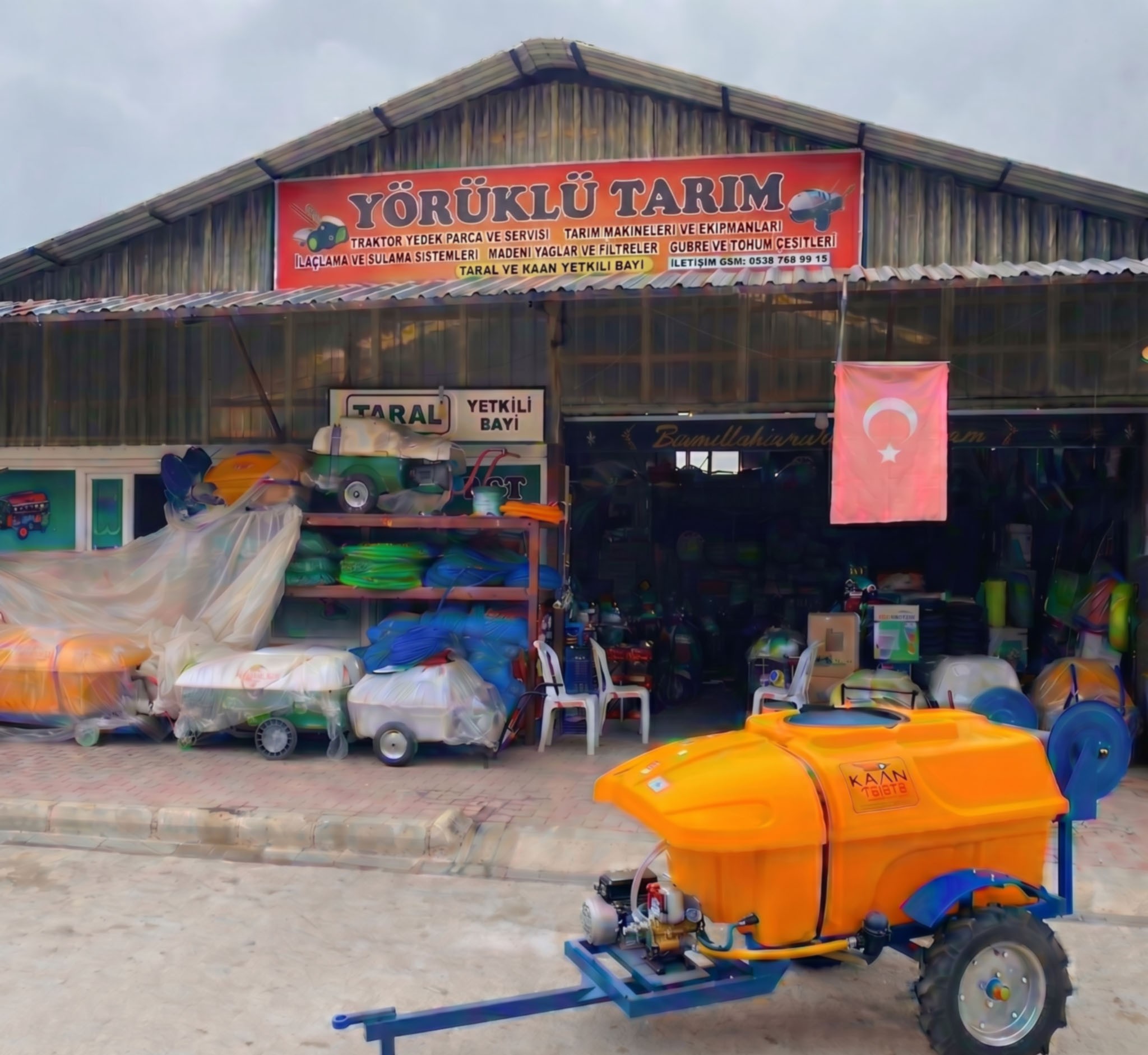 YÖRÜKLÜ TARIM mağazasının dış cephe görünümü